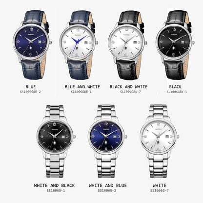 NAKZEN Male Casual Commerce Cool Watch Simple Wrist Watch Brand Luxury Men Quartz Watches Stainless Steel Waterproof Clock Gift