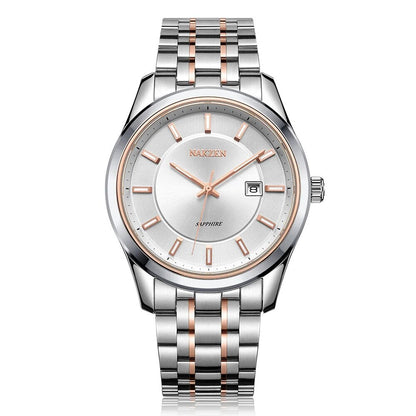 NAKZEN Top Brand Men Watch Hour Calendar Display Quartz Watches Genuine Waterproof Wristwatch Male clock Gift Relogio Masculinoc