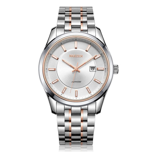 NAKZEN Top Brand Men Watch Hour Calendar Display Quartz Watches Genuine Waterproof Wristwatch Male clock Gift Relogio Masculinoc