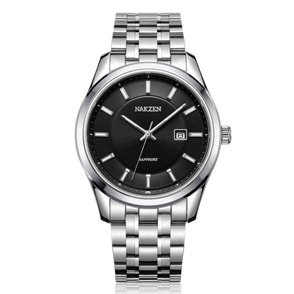NAKZEN Top Brand Men Watch Hour Calendar Display Quartz Watches Genuine Waterproof Wristwatch Male clock Gift Relogio Masculinoc