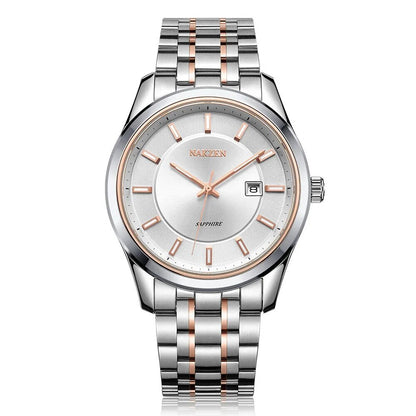 NAKZEN Top Brand Men Watch Hour Calendar Display Quartz Watches Genuine Waterproof Wristwatch Male clock Gift Relogio Masculinoc