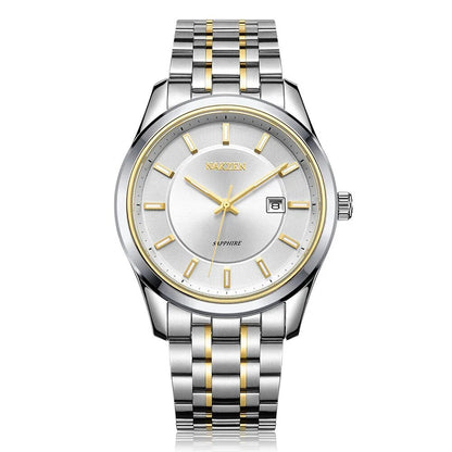 NAKZEN Top Brand Men Watch Hour Calendar Display Quartz Watches Genuine Waterproof Wristwatch Male clock Gift Relogio Masculinoc