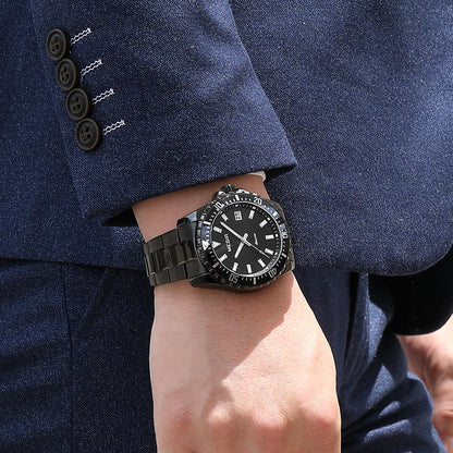 MEGIR Fashion Men Watches Top Luxury Stainless Steel Quartz Wristwatch Calendar Luminous Clock Large Dial Relogio Masculino 2064AG